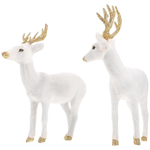 Amosfun 2 Stücke Weihnachten Hirsch Statue Hause Tabletop Decor Büro Tabletop Decor Ornament Foto Prop Amosfun 2 Stücke Weihnachten Hirsch Statue Hause Tabletop Decor Büro Tabletop Decor Ornament Foto Prop von Amosfun