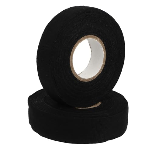 Amosfun 2 Stück Hochtemperatur Klebeband für Auto Schwarz Professionelles Kabelbaum Klebeband Flexibel und Dehnbar Hohe Temperaturbeständigkeit von Amosfun