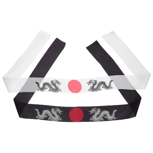 Amosfun 2 Stück Japanisches Hachimaki Stirnband Traditionelles Karate Kopfband für Sport Cheerleading Kostümfeste Schweißabsorption Bequem und Amosfun 2 Stück Japanisches Hachimaki Stirnband Traditionelles Karate Kopfband für Sport Cheerleading Kostümfeste Schweißabsorption Bequem und von Amosfun