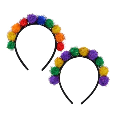 Amosfun 2 Stück Karneval Stirnband Flauschiger Haarreif Dekorativer Haarreif Dekorative Kopfbekleidung Karneval Kopfbedeckung Stirnband Für Karneval Buntes Bommel-stirnband Plastik Amosfun 2 Stück Karneval Stirnband Flauschiger Haarreif Dekorativer Haarreif Dekorative Kopfbekleidung Karneval Kopfbedeckung Stirnband Für Karneval Buntes Bommel-stirnband Plastik von Amosfun