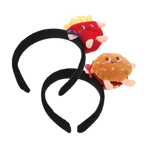Amosfun 2 Stück Lustiges Hamburger und Pommes Stirnband Teiliges Cartoon Kostüm Haarreif für Erwachsene und Party Cosplay Zubehör Leicht und Bequem für Themenpartys und Events Amosfun 2 Stück Lustiges Hamburger und Pommes Stirnband Teiliges Cartoon Kostüm Haarreif für Erwachsene und Party Cosplay Zubehör Leicht und Bequem für Themenpartys und Events von Amosfun