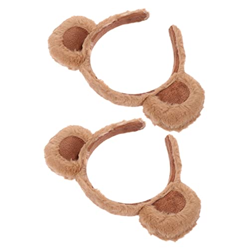 Amosfun 2 Stück Niedliches Teiliges Bärenohren Haarband aus Flauschigem Stirnband für Make Up Gesichtswäsche und Party Kostüm Braune Bärenohren für Damen Amosfun 2 Stück Niedliches Teiliges Bärenohren Haarband aus Flauschigem Stirnband für Make Up Gesichtswäsche und Party Kostüm Braune Bärenohren für Damen von Amosfun