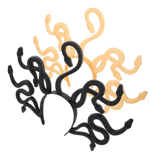 Amosfun 2 Stück Schlangen Stirnband Medusa Kostümzubehör Halloween Kopfstück Leichtes Weiches Haarschmuck Accessoire für Party Cosplay Festival Auffälliges Design Amosfun 2 Stück Schlangen Stirnband Medusa Kostümzubehör Halloween Kopfstück Leichtes Weiches Haarschmuck Accessoire für Party Cosplay Festival Auffälliges Design von Amosfun