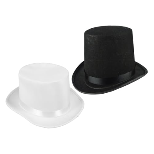 Amosfun 2 Stück Tarnkappe Partydekoration Partyhut Zaubertrick Hut Kostümzubehör Kreative Dekoration trendiger Hut Paillette Szene Mütze Halloween-Kappen Halloween-Requisiten Polyesterfilz von Amosfun