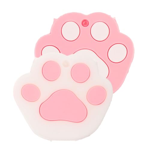 Amosfun 2 Stück Teiliges Katzenpfoten Schlüsselabdeckungen Flexiblem Silikon Niedliche Schlüsselkappen Schutz für Haus und Autoschlüssel Dekorativ und Kratzfest Geschenkidee für Frauen und von Amosfun