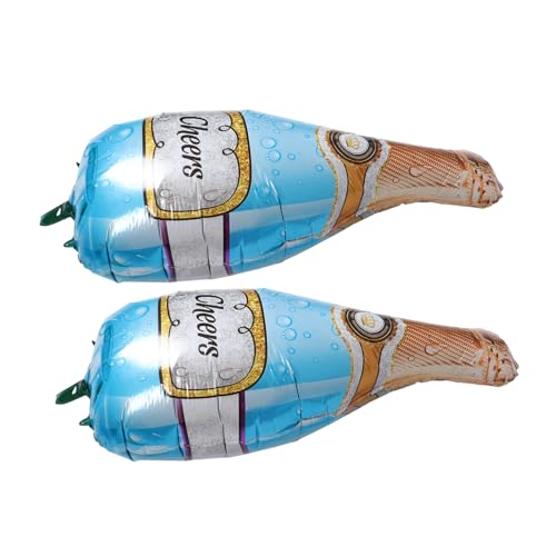 Amosfun 2 Stück Weinflasche Folienballons für Geburtstagsfeiern Hochzeiten und Junggesellenabschiede Dekorative Ballons Weinflaschen Design für Stilvolle Partys und Anlässe von Amosfun