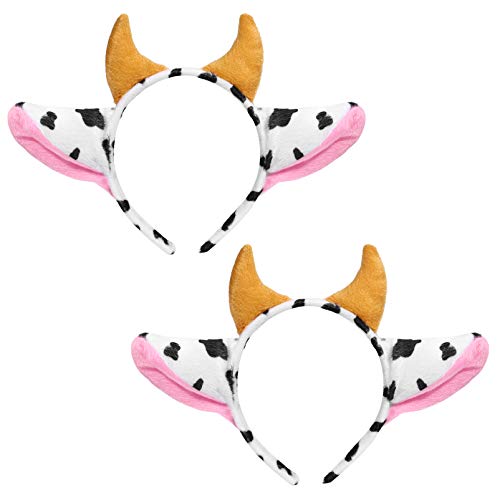 Amosfun Cartoon Kuh Stirnband Mit HöRnern - PlüSch Haarreif FüR Karneval Halloween Und Geburtstagsfeiern Ideal FüR Erwachsene Und Kinder Amosfun Cartoon Kuh Stirnband Mit HöRnern - PlüSch Haarreif FüR Karneval Halloween Und Geburtstagsfeiern Ideal FüR Erwachsene Und Kinder von Amosfun