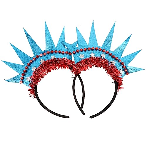 Amosfun 2 Stücke Stirnband Krone Freiheitsstatue Haarbänder Headwear Kopfbedeckung Kostüm Zubehör für Amerikanische Unabhängigkeitstag Halloween Weihnachtsfeier Geburtstag Cosplay Amosfun 2 Stücke Stirnband Krone Freiheitsstatue Haarbänder Headwear Kopfbedeckung Kostüm Zubehör für Amerikanische Unabhängigkeitstag Halloween Weihnachtsfeier Geburtstag Cosplay von Amosfun