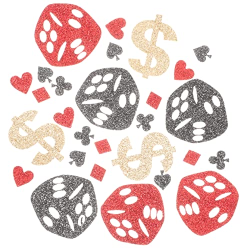 Amosfun Tisch Konfetti Glitter Poker Konfetti 2 Dekorationen für Bachelor Geburtstag von Amosfun