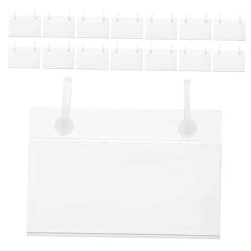 Amosfun 20 Stück Teiliges PVC Etikettenhalter Transparent mit Doppelhaken Langlebige Preisschild Clips für Körbe und Drahtregale Vielseitig für Küche Einzelhandel Supermarkt und Lager Amosfun 20 Stück Teiliges PVC Etikettenhalter Transparent mit Doppelhaken Langlebige Preisschild Clips für Körbe und Drahtregale Vielseitig für Küche Einzelhandel Supermarkt und Lager von Amosfun