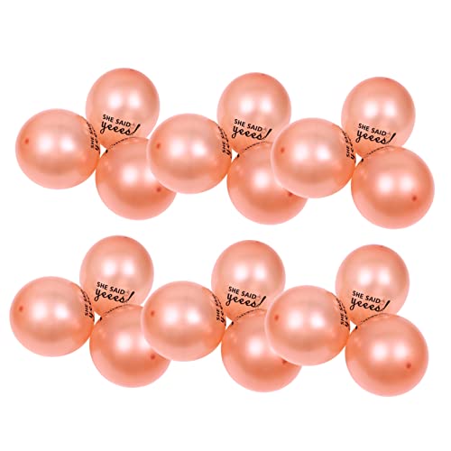 Amosfun 20 Stück -goldballon Geburtstagsgeschenke Für Partyballon Verlobungsdekorationsballon Ballongirlande Hochzeitsballons Roségoldener Ballon Fruchtballons Emulsion von Amosfun