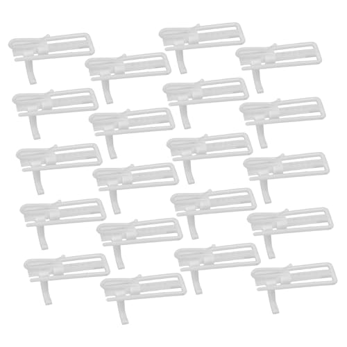 Amosfun 20 Stück verstellbare Kunststoff-Vorhanghaken, weiß, Plissee-Clips für einfache Installation, Wohnzimmer, Schlafzimmer, DIY-freundliches Werkzeug, modernes Design Amosfun 20 Stück verstellbare Kunststoff-Vorhanghaken, weiß, Plissee-Clips für einfache Installation, Wohnzimmer, Schlafzimmer, DIY-freundliches Werkzeug, modernes Design von Amosfun