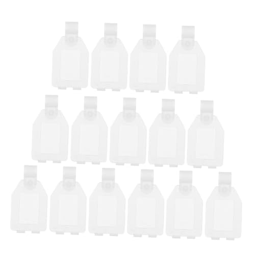 Amosfun 20 Stücke Preisschild Draht Supermarkt Hängen Für Ständer Nummer Halter Name Einfach Label Clip Tag Clip Pp Transparent von Amosfun
