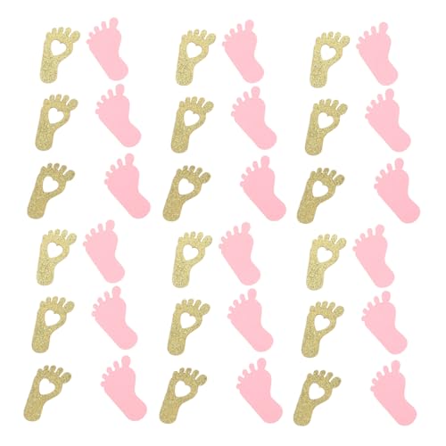 Amosfun 200 Stück Babyparty- Konfetti Aufdecken Dekorationsboxen Für Die Babyparty Irisierend Gebläse -dusche-mädchen Geschlecht Enthüllen Tischdekorationen Cellophan Gold Lustig von Amosfun