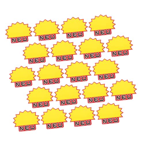 Amosfun 200 Stück Preis schild Einzelhandels -Tags leere Verkaufsschilder Aufkleber -Tags Etiketten bunt Preisschilder für Obst und Gemüse Preisschilder aus Papier 230g weißer Karton Gelb Amosfun 200 Stück Preis schild Einzelhandels -Tags leere Verkaufsschilder Aufkleber -Tags Etiketten bunt Preisschilder für Obst und Gemüse Preisschilder aus Papier 230g weißer Karton Gelb von Amosfun