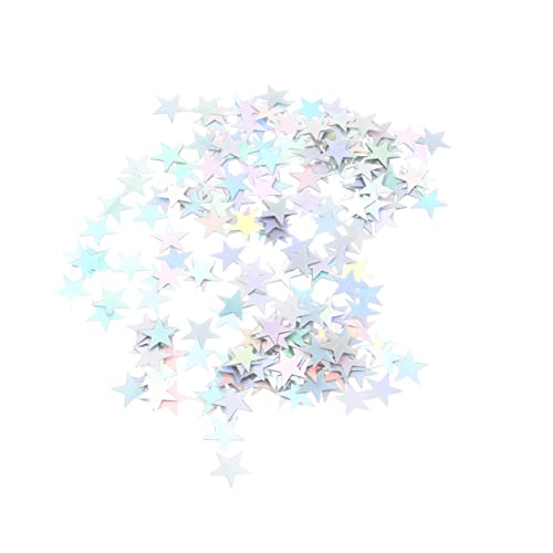Amosfun 10mm Pentagramm Pailletten 2000 Stücke Party Tisch Konfetti Hochzeit Dekorative Sterne von Amosfun