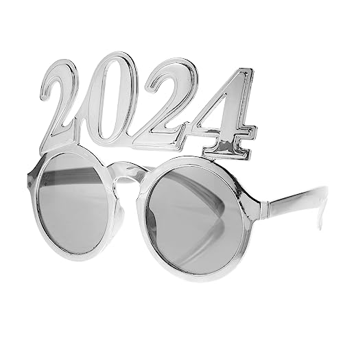 Amosfun 2024 Brille Neuheit Sonnenbrille Neujahrsbrille Seniorendekorationen 2024 Dekor Der Klasse 2024 Lustige Sonnenbrille Silvester-party-brille 2024 Zahlenbrille Stk Scheinen Foto von Amosfun