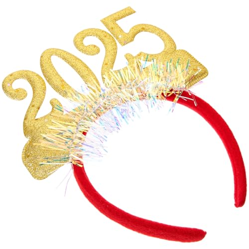 Amosfun 2025 Neues Jahr Stirnband Glitzerstern-stirnband Urlaub Stirnbänder Weihnachtsstirnbänder Rave-accessoires Geburtstagsdekorationen Geburtstagskrone Party Modisch Nicht Stoff Golden Amosfun 2025 Neues Jahr Stirnband Glitzerstern-stirnband Urlaub Stirnbänder Weihnachtsstirnbänder Rave-accessoires Geburtstagsdekorationen Geburtstagskrone Party Modisch Nicht Stoff Golden von Amosfun