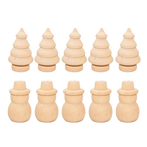 Amosfun 20pcs Holzfiguren Bemalen Basteln DIY Schneemann Weihnachtsbaum Ornament Weihnachten Dekoration Amosfun 20pcs Holzfiguren Bemalen Basteln DIY Schneemann Weihnachtsbaum Ornament Weihnachten Dekoration von Amosfun
