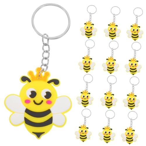 Amosfun 24 Stück Biene Schlüsselanhänger Bienen Dekorationen Partygeschenke Mit Bienenmotiv Schlüsselanhänger Für Biene-motto-partyzubehör Bienen-mottoparty Zinklegierung von Amosfun