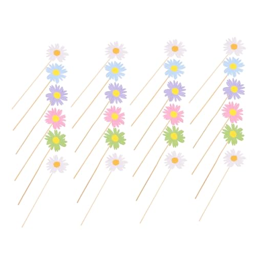 Amosfun 24 Stück Kucheneinsatz Party Einsätze Rosa Kuchendekorationen Blumen wählt bunt Gänseblümchen-Blumen-Kuchen-Picks hawaii kuchen dekorationen Cupcake Picks Blumentortendekore Holz Amosfun 24 Stück Kucheneinsatz Party Einsätze Rosa Kuchendekorationen Blumen wählt bunt Gänseblümchen-Blumen-Kuchen-Picks hawaii kuchen dekorationen Cupcake Picks Blumentortendekore Holz von Amosfun