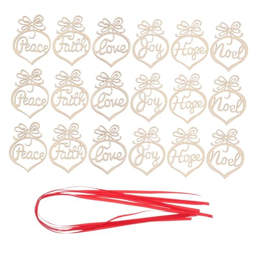 Amosfun 24 Stück Teiliges Weihnachts Holzanhänger Lasergravierte Ungefertigte Holzdekorationen für DIY Handbemalte Weihnachtsornamente Festliche Hängeschmuck für Party und Innenraumdeko Amosfun 24 Stück Teiliges Weihnachts Holzanhänger Lasergravierte Ungefertigte Holzdekorationen für DIY Handbemalte Weihnachtsornamente Festliche Hängeschmuck für Party und Innenraumdeko von Amosfun