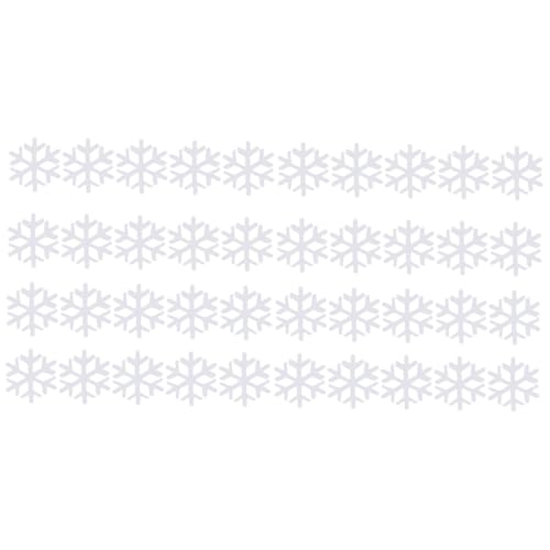 Amosfun 2400 Stk Esstisch Schneeflocken Konfetti Weihnachtsfeier Konfetti Schneeflocken-ornamente Schneeflocken-tischstreuungen Weiße Pailletten-schneeflocken Schneeflocken-konfettis von Amosfun
