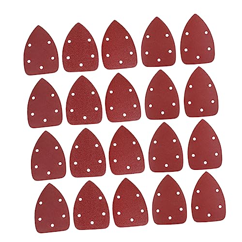 Amosfun 25 Stück dreieckiges Schleifpapier Sandpapier Schleifpads Schleifen Schleifpapier strömen Schleifpapier mit dreieckiger Rückseite rot Amosfun 25 Stück dreieckiges Schleifpapier Sandpapier Schleifpads Schleifen Schleifpapier strömen Schleifpapier mit dreieckiger Rückseite rot von Amosfun