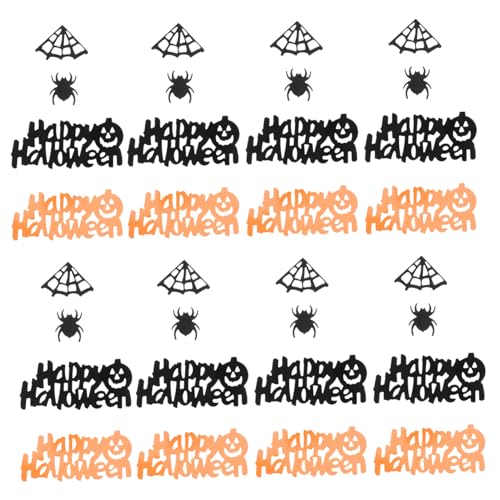 Amosfun 2Er-Pack glitzerndes Konfetti halloween dekoration halloween-dekoration Halloween-Partydekoration Halloween-Tischstreuung gruselig Geist tischdeko Zubehör für Partydekoration Black von Amosfun