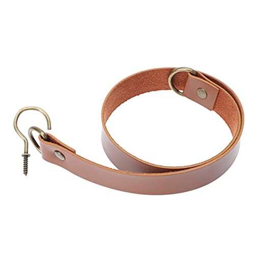 Amosfun 2Pcs Leder Vorhang Strap Vintage Stil Vorhang Gardinen Bindung Tieback Fenster Vorhang Dekorationen für Haus Büro Schlafzimmer von Amosfun