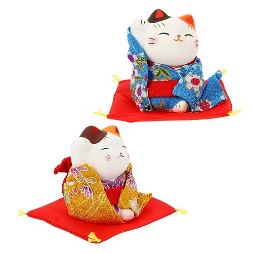 Amosfun Einzigartige Dekorative Katze Fürs Auto 2 Stück Glückskatzen-Ornamente Im Japanischen Stil Für Die Dekoration Zu Hause Im Auto Amosfun Einzigartige Dekorative Katze Fürs Auto 2 Stück Glückskatzen-Ornamente Im Japanischen Stil Für Die Dekoration Zu Hause Im Auto von Amosfun