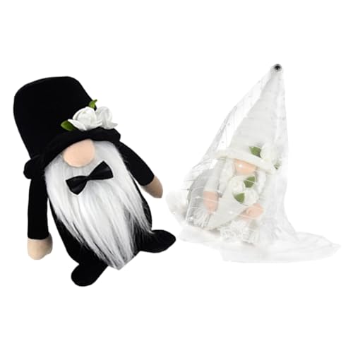 Amosfun 2St Hochzeit Rudolf Leopard Charm-Geldbörse doppelte Abziehbilder Girlande Steingut The Wedding Party hochzeitsgeschenk gartendeko Puppe Hochzeit GNOME Hochzeitsschmuck Stoff von Amosfun