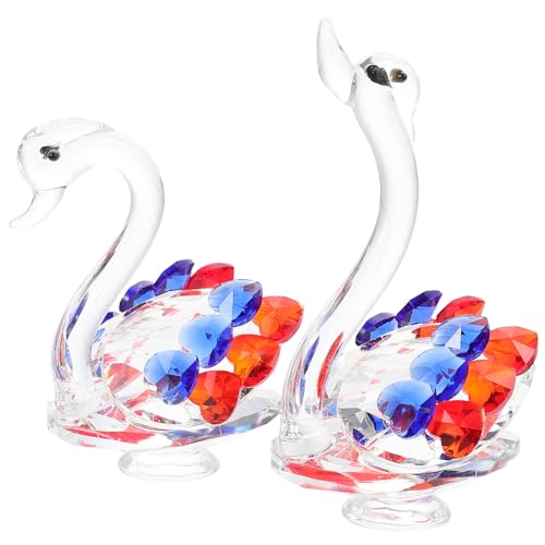 Amosfun 2 Stücke Kristall Schwan Statue Dekorative Schwan Figurine Für Desktop Schwan Dekorative Amosfun 2 Stücke Kristall Schwan Statue Dekorative Schwan Figurine Für Desktop Schwan Dekorative von Amosfun