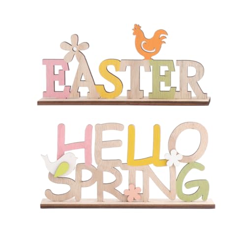 Amosfun 2St. Ostern Schriftzug Holz Easter Hello Spring Tischdeko Hasen Deko Aufsteller Objekt Dekofigur Osterschmuck Schlafzimmer Frühling Dekoration Osterdeko Kinder Party Geschenk Amosfun 2St. Ostern Schriftzug Holz Easter Hello Spring Tischdeko Hasen Deko Aufsteller Objekt Dekofigur Osterschmuck Schlafzimmer Frühling Dekoration Osterdeko Kinder Party Geschenk von Amosfun