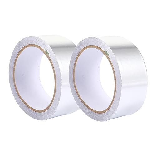 Amosfun 2Stücke Hochtemperaturbeständige Aluminiumfolienbänder Flammhemmendes Klebeband für Rohrverpackungen und Auspuffschutz Öl und Verschleißfest Amosfun 2Stücke Hochtemperaturbeständige Aluminiumfolienbänder Flammhemmendes Klebeband für Rohrverpackungen und Auspuffschutz Öl und Verschleißfest von Amosfun
