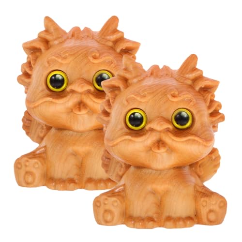 Amosfun Set Mit 2 Tierfiguren Holzschnitzerei- Perfekte Schreibtischdekoration Amosfun Set Mit 2 Tierfiguren Holzschnitzerei- Perfekte Schreibtischdekoration von Amosfun