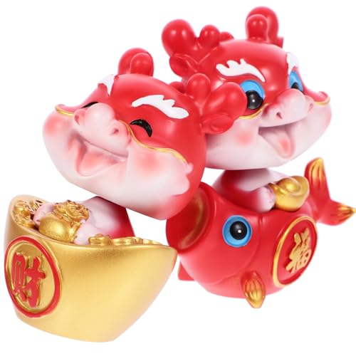 Amosfun 2 Stücke Harz Handwerk Drachen Figurine Für Schreibtisch Chinesische Neue Jahr Sternzeichen Drachen Ornamente Dekorative Drachen Dekoration Amosfun 2 Stücke Harz Handwerk Drachen Figurine Für Schreibtisch Chinesische Neue Jahr Sternzeichen Drachen Ornamente Dekorative Drachen Dekoration von Amosfun