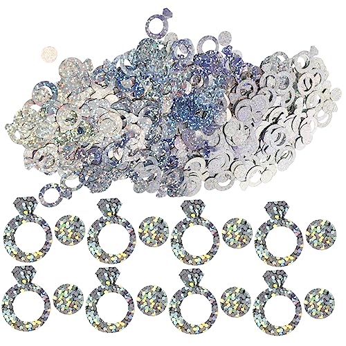 Amosfun 3 Diamantring Konfetti Braut- Party-szene-layout Junggesellinnenabschied Liefert Ringe Für Frauen Lametta Partykonfetti Für Den Tisch Engagement Hochzeit Esstisch Papier Amosfun 3 Diamantring Konfetti Braut- Party-szene-layout Junggesellinnenabschied Liefert Ringe Für Frauen Lametta Partykonfetti Für Den Tisch Engagement Hochzeit Esstisch Papier von Amosfun