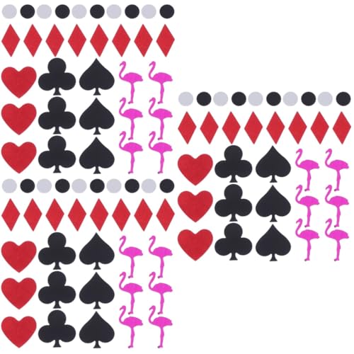 Amosfun 3 Packungen Poker-Konfetti tropisches Partyzubehör -Partyzubehör Tischdekoration hochzeitsdeko Konfetti-Dekor Konfetti zum Thema Las Vegas Pailletten schmücken Fang von Amosfun