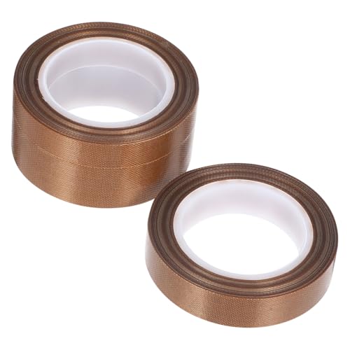 Amosfun 3 Rollen Teflonband Vakuumierband Ersatz-Dichtungsband Handsiegelbänder Klebeband für Vakuumierer PTFE-Band Ersatz des Dichtungsbandes Abdichtband PTFE-Dichtungsband Isolierbänder von Amosfun