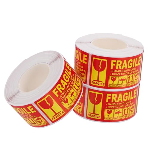 Amosfun 3 Rollen Zerbrechliches Etikett Zerbrechlich Etiketten Verpackungsetiketten Lager Aufkleber zerbrechliche Versandetiketten zerbrechliche Aufkleber für Koffer Kupferplattenaufkleber Amosfun 3 Rollen Zerbrechliches Etikett Zerbrechlich Etiketten Verpackungsetiketten Lager Aufkleber zerbrechliche Versandetiketten zerbrechliche Aufkleber für Koffer Kupferplattenaufkleber von Amosfun