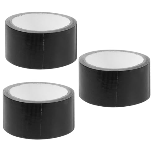 Amosfun 3 Sätze Starkes Band Butylband Handwerk Klebeband Selbstklebend Schwerlast Band Umwickeln Teppichband Einseitig Bodenmatte Gewebeband Teppichkleber Mullfaser Schwarz 2 Rollen * 3 von Amosfun