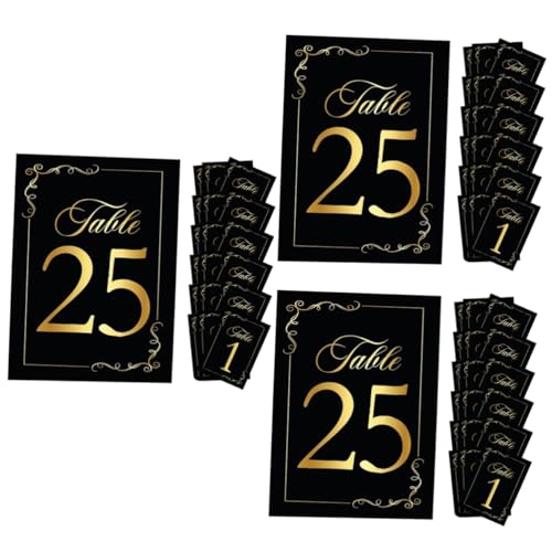 Amosfun 3 Sätze Tischkarte Digitale Karte Stand Gruß Kartentisch Hochzeitsmittelstücke Für Tische Mini Platzkarten Rustikal Tischnummern Hochzeit Schreibtisch Name Papierstau 30 Stück * 3 von Amosfun