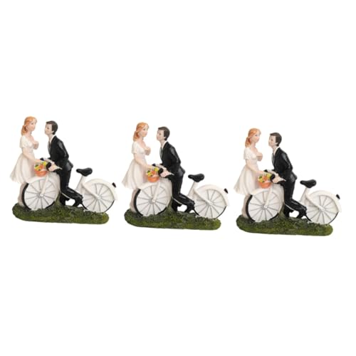 Amosfun 3 Stück Brautpaar Figur mit Fahrrad Hochzeitsdeko aus Resin Liebevolle Kuchendekoration für Besondere Anlässe Langlebiges Partyzubehör für Hochzeiten Geburtstage und Feiern Amosfun 3 Stück Brautpaar Figur mit Fahrrad Hochzeitsdeko aus Resin Liebevolle Kuchendekoration für Besondere Anlässe Langlebiges Partyzubehör für Hochzeiten Geburtstage und Feiern von Amosfun