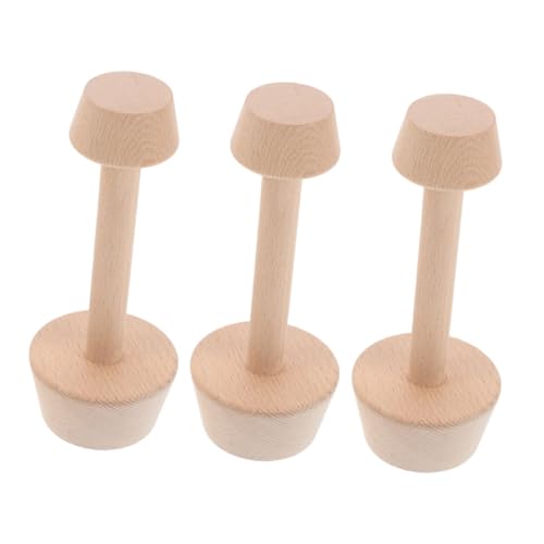 Amosfun 3 Stück Doppelseitiger Holz Tart Tamper Teiliges Natürliches Material Rustikaler Charme Langlebiges Backform Werkzeug für DIY Mini Gebäck und Gebäck von Amosfun