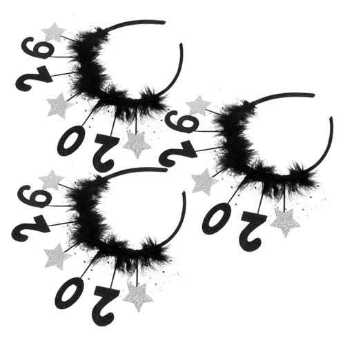 Amosfun 3 Stück Party Stirnbänder Silber Ultraleichtes Bequemes Neujahrs Accessoire für Damen Festliche Kopfbedeckung für Silvesterfeier Photo Booth und Partyspaß Amosfun 3 Stück Party Stirnbänder Silber Ultraleichtes Bequemes Neujahrs Accessoire für Damen Festliche Kopfbedeckung für Silvesterfeier Photo Booth und Partyspaß von Amosfun