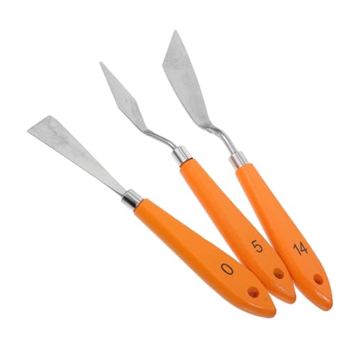 Amosfun 3 Stück Teiliges Drucker Entferner Werkzeug Set mit Holzgriff Spachtel und Malmesser Schonendes Druck Support Entferner Zubehör für Präzises Modell Lösen und Druckbett Schutz von Amosfun