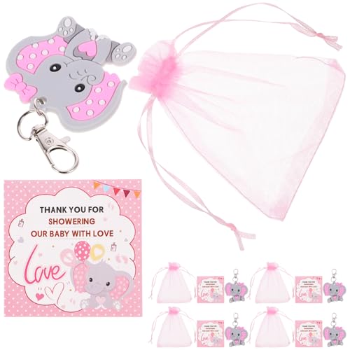 Amosfun Babyparty-zubehör Schlüsselanhänger Mit Elefantenmotiv 30er-set Organzabeutel Kraftanhänger Stilvolle Partygeschenke Amosfun Babyparty-zubehör Schlüsselanhänger Mit Elefantenmotiv 30er-set Organzabeutel Kraftanhänger Stilvolle Partygeschenke von Amosfun
