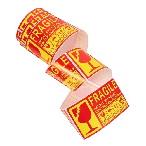 Amosfun 300 Stück Fragile Logo-aufkleber Zerbrechliches Packband Zerbrechliche Klebeetiketten Zerbrechliche Aufkleber Zerbrechliche Umzugsetiketten Warnende Versandetiketten Kupferplatte Amosfun 300 Stück Fragile Logo-aufkleber Zerbrechliches Packband Zerbrechliche Klebeetiketten Zerbrechliche Aufkleber Zerbrechliche Umzugsetiketten Warnende Versandetiketten Kupferplatte von Amosfun