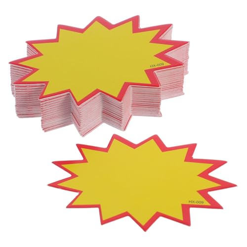 Amosfun 300 Stück Preisschild Einzelhandelspreiszeichen Preisauszeichnungsetiketten Supermarkt-Einzelhandelsschilder Verkaufskarten Verkaufsetiketten für Einzelhandelsdisplays Papier von Amosfun